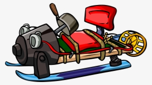 6 Clipart Snow Sled - Prototype Sled Club Penguin #3812634