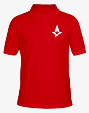 Поло Astralis Цвет Красный - Blank Red Polo Shirt #3812973
