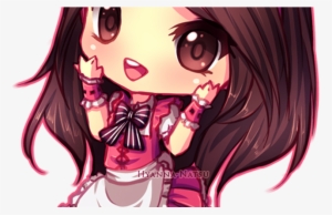 Neko Girl With Brown Hair Chibi Wwwimgkidcom The - Anime Girl Kawaii Chibi Dress #3813046