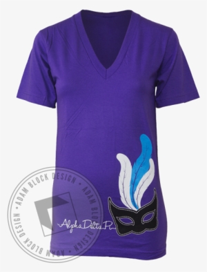 Alpha Delta Pi Masquerade V-neck - Active Shirt #3813117