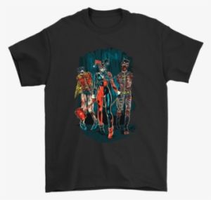 Harley Quinn Zombie Batman And Robin Shirts T Shirt - Disney 4th Of July Shirts #3813583