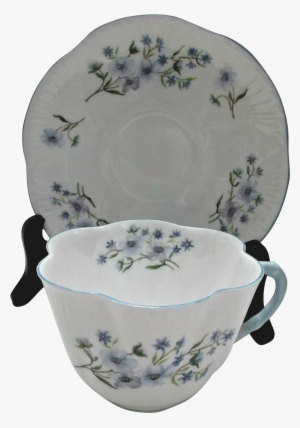 Shelley Cup And Saucer Blue Rock Dainty Shape Blue - Saucer #3814521