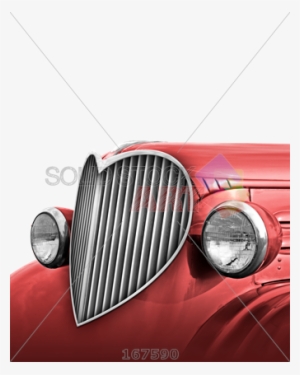 Stock Photo Of 3d Render Of Front Grille Of Vintage - If Your Heart Isn't #3814605