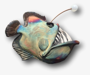 Large Anglerfish Mouth Raku Fired - Anglerfish #3814880