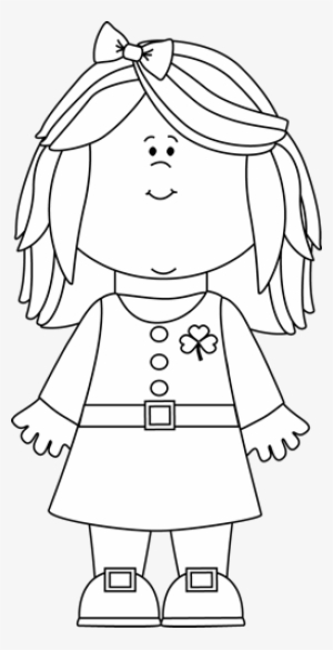 Black Lady Cliparts - Girl Clipart Black And White Outline #3815593