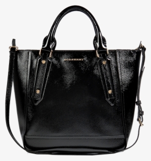 Burberry London Black Textured Leather Medium Somerford - Burberry Bags Png #3817030