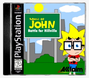World Of John Battle For Hillville Ps1 Cover Ntsc - Playstation #3817111