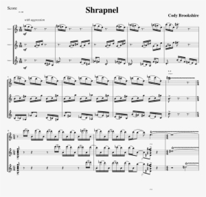 Shrapnel Sheet Music Composed By Cody Brookshire 1 - Document #3817906