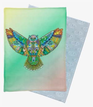 Great Horned Owl Microfiber Cleaning Cloth - Pure Country Weavers Great Horned Owl Cotton Blanket #3818928