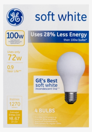 Ge, Gel66249, Lighting Energy-eff Soft White 72w A19 - Ge 15 Watt Soft White Light Bulbs #3819101