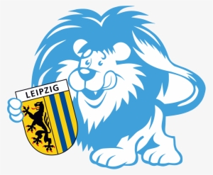 Loewe Blau Ohne Sockel Gross » Loewe Blau Ohne Sockel - Leipzig Germany Metallic Shield Sticker #3819833