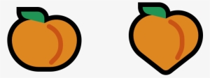 Two Peach Emoji Side By Side #3820520