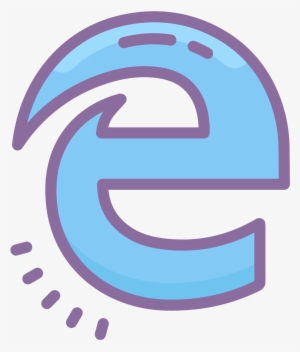Microsoft Edge Icon On Transparent Background - Microsoft Edge Icon #3820967