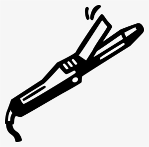 Vector Illustration Of Electric Hair Iron Or Curling - Vector Graphics #3821455