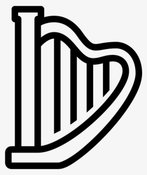 A Harp Icon Has Many Parts Connected Together, On One - Harp Icon #3823491