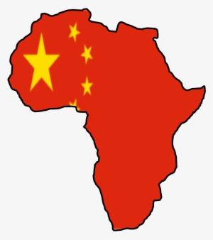 The Western Perspective Of China In Africa - Chinese Flag On Africa #3823551