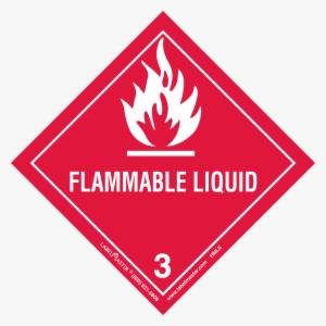 Dot Hazard Class - Class 3 Dangerous Goods Label #3823702