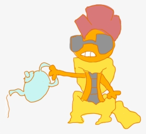 A Swaggy Scrafty Pouring Tea On The Ground - Game #3823734