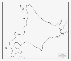Hok Bl - Hokkaido Map Outline #3823759