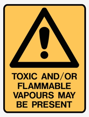Brady Warning Signs - Toxic And Flammable Sign #3823789