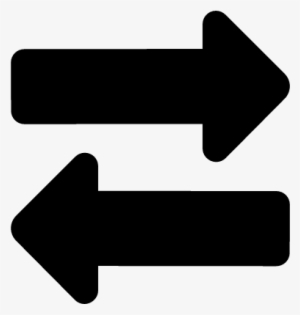 Two-way Arrows Vector - Two Way Arrow Icon #3823899