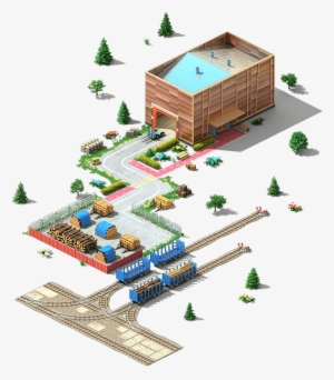 Wood Processing Plant Initial - Industry #3824459