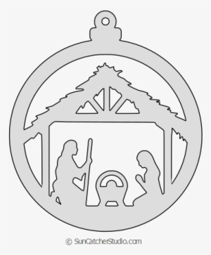 Free Nativity Scene Christmas Tree Ornament Patterns - Scroll Saw #3825454