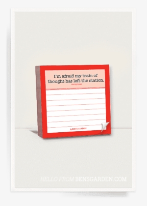 Ben's Garden I'm Afraid My Train Of Thought Scribble- - Document #3825737