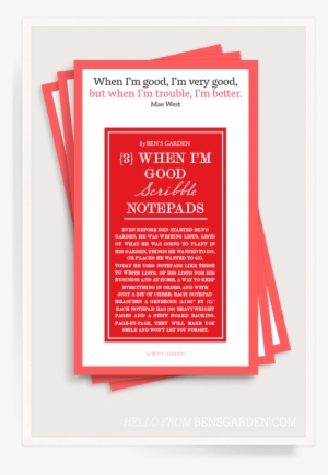 Ben's Garden - Ben's Garden 'the Trouble With' Notepads (3-pack) #3825899