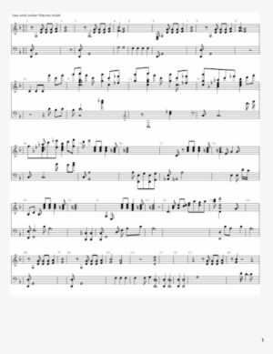How To Practice And Play Piano Law Order Theme Song - Sheet Music #3827562