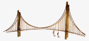 Suspension Bridge Is Based On The Goldengate Bridge - Self-anchored Suspension Bridge #3827742