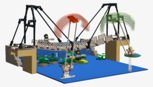 A Suspension Bridge, Kite Surfing, Kayaking - Kitesurf Lego #3828359