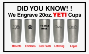 Yeti Cup Engraving - Engraving #3828677