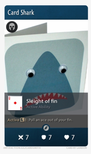 Https - //i - Imgur - Com/sie9i6k - Wobbly Eyed Shark Card #3832442
