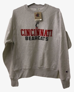 Champion University Of Cincinnati Bearcats Gray Crewneck, - Cincinnati Bearcats #3832699