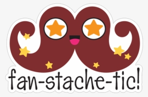 Fan Stache Tic Mustache - Illustration #3833323
