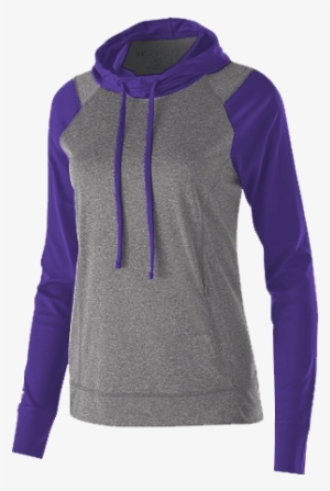Ladies' Echo Hoodie - Holloway 222739-graphite Heather- Royal-s Ladies Echo #3833700