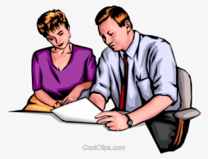 Man & Woman Working Royalty Free Vector Clip Art Illustration - Standard In Software Engineering #3833747