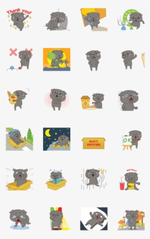 Black Pug Animated - Cartoon #3833918