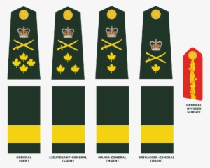 Lieutenant Colonel Rank Transparent - Canadian Army General Ranks #3834017