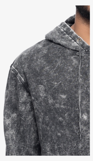Zegaapparel Charcoal Acid Washed Stylish Pullover Hoodie - Hood #3834132