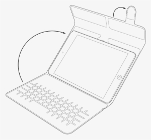 Universal Tablet Stand Product Drawing 1 - Illustration #3835191