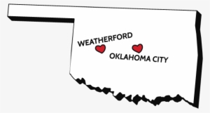 Oklahoma Map With Moments Of Bliss Midwifery Locations - Oklahoma #3835532
