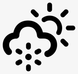 Snow Cloud Vector - Rain Winter Icon #3835598