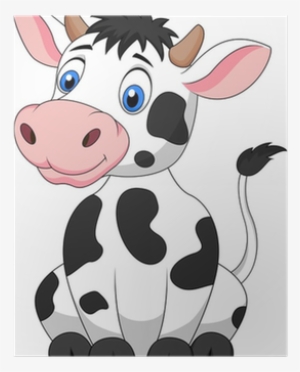 Cartoon Cow Sitting #3836070