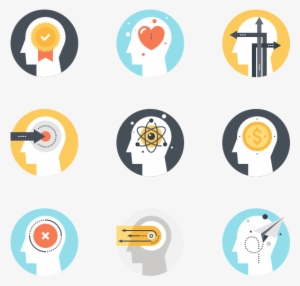 Thinking And Brain Process - Transparent Brain Icon #3836098