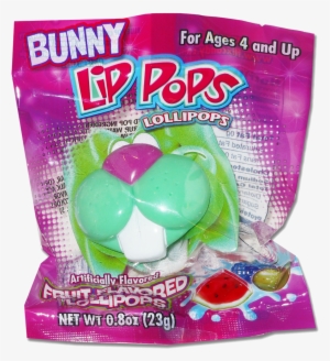 Bunny Lip Pops - Flix Big Stuff Lip Pops Lollipops, Wild Blue Raspberry #3836371