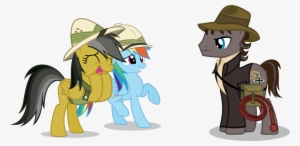 Vector-brony, Crossover, Daring Do, Excited, Fan, Fangirl, - Indiana Jones And Daring Do #3836867