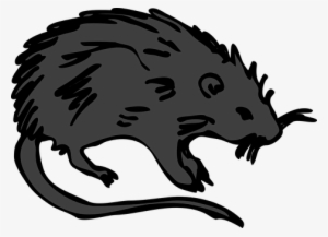 Rat, Black, Rodent, Black Death, Plague - Black Death Rats Cartoon #3837108