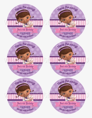 Doc Mcstuffins Birthday Sticker Tags - Disney Junior Doc Mcstuffins Mega Colouring #3837506